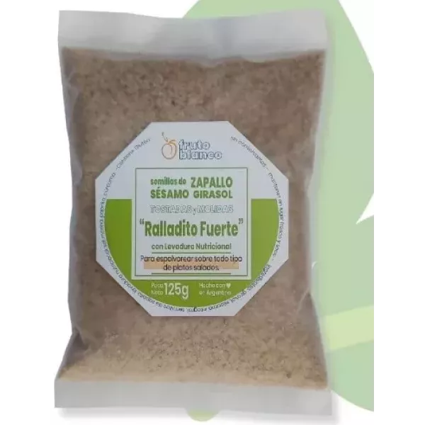 Ralladito Vegetal Fuerte 125gr Fruto Blanco