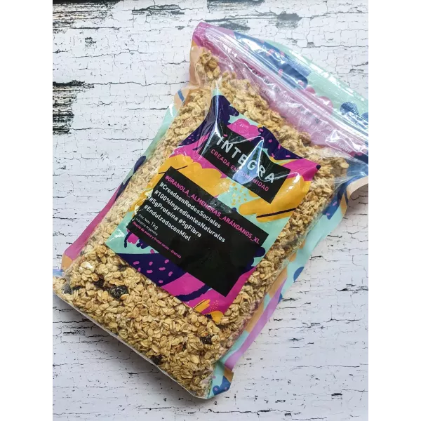 Granola Íntegra De Almendras Y Arandanos1 Kg