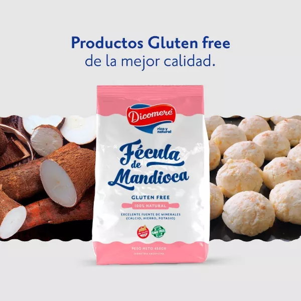Fecula De Mandioca Sin Tacc X 450 Grs Dicomere