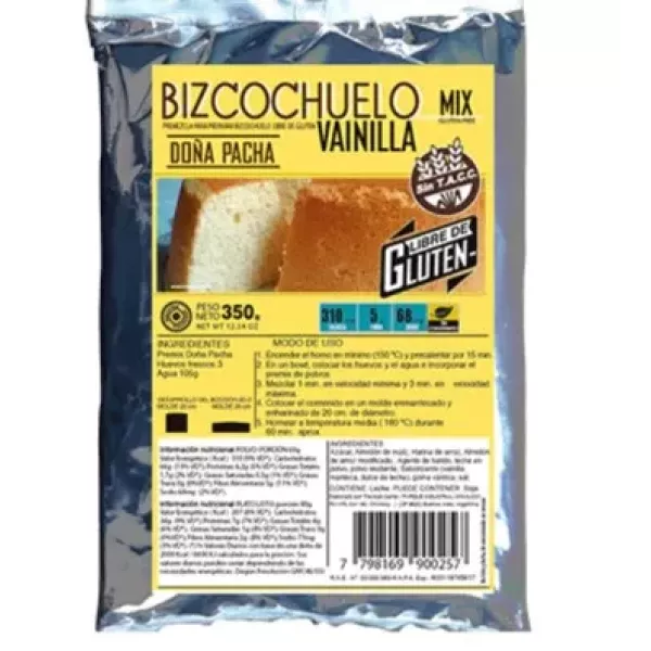 Pre Mezcla Bizcochuelo De Vainilla Doña Pacha
