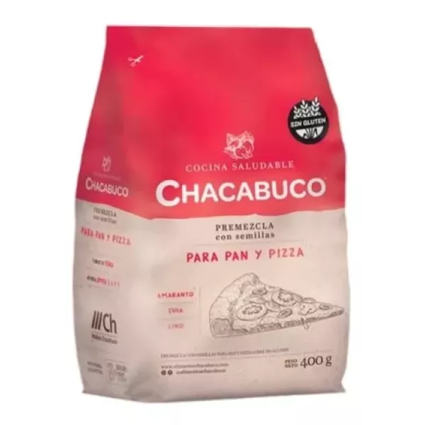 Premezcla Para Pan Y Pizza Con Semillas Sin Tacc X 400 Grs Chacabuco