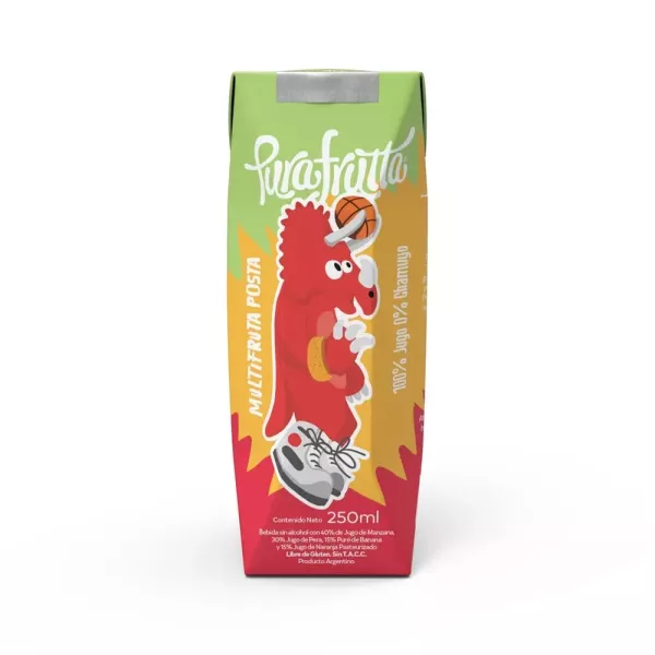 Jugo Natural Multifruta X 250 Ml Pura Frutta
