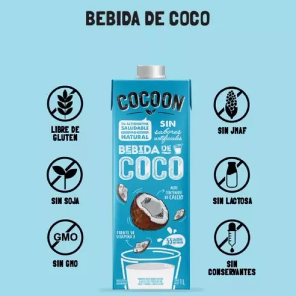 Leche De Coco Sin Azucar Cocoon