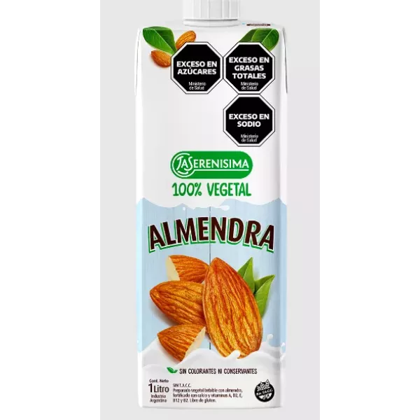 Leche De Almendras Sin Azucar 1litro La Serenisima