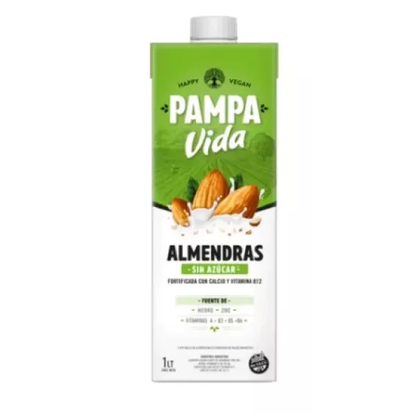 Leche De Almendras Sin Azúcar Pampa Vida