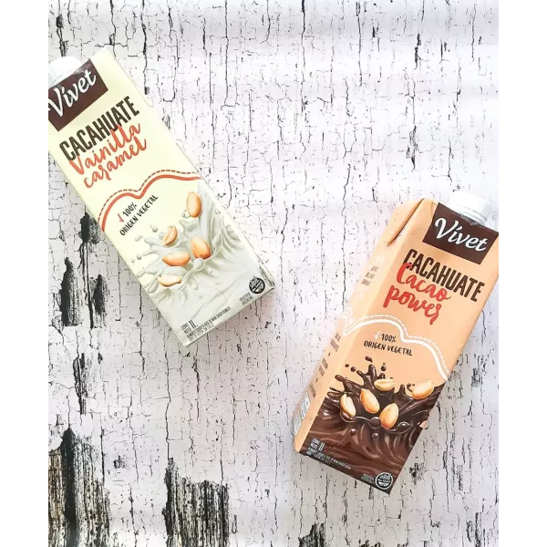 Leche De Maní  Vainilla Caramel X 1 Litro Vivet