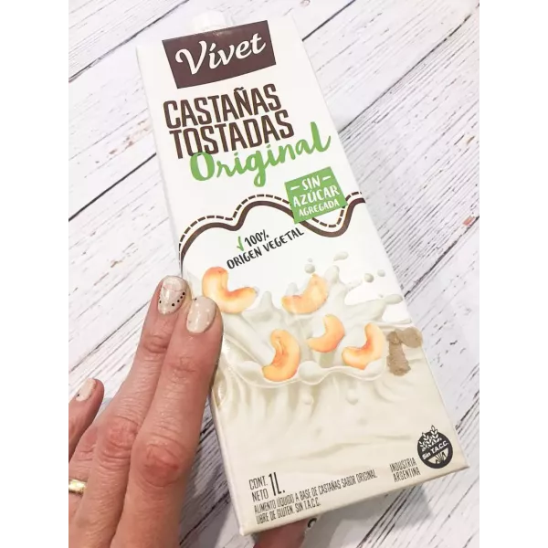Leche De Castañas Sin Azucar X 1 Litro Vivet