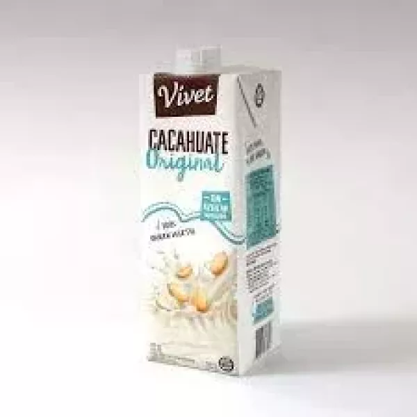 Leche De Maní Sin Azucar Original X 1 Litro Vivet