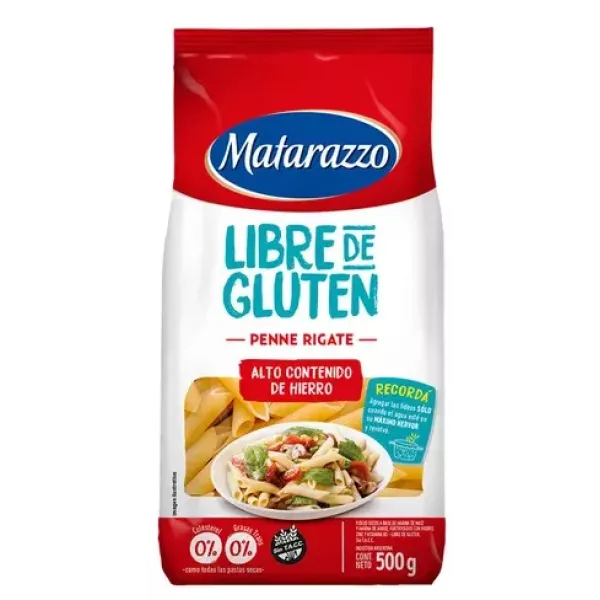 Fideos Penne Rigate Sin Tacc X500 Grs Matarazzo
