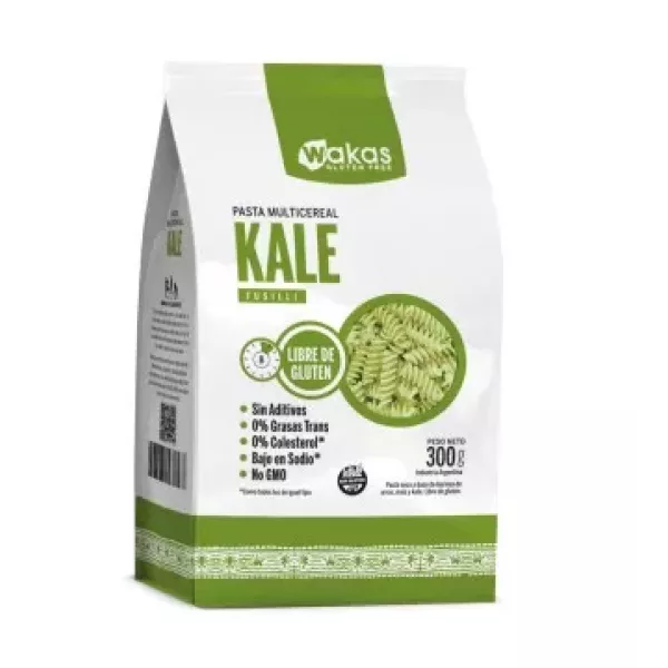 Pasta Fussilli Multicereal Con Kale X 300 Grs Wakas