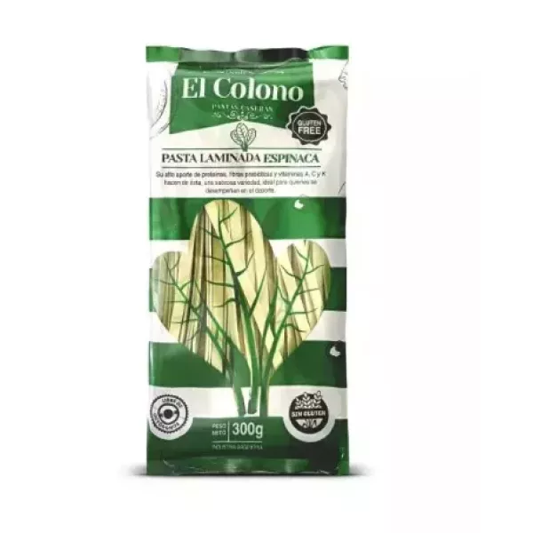 Fideos De Espinaca X300grs El Colono