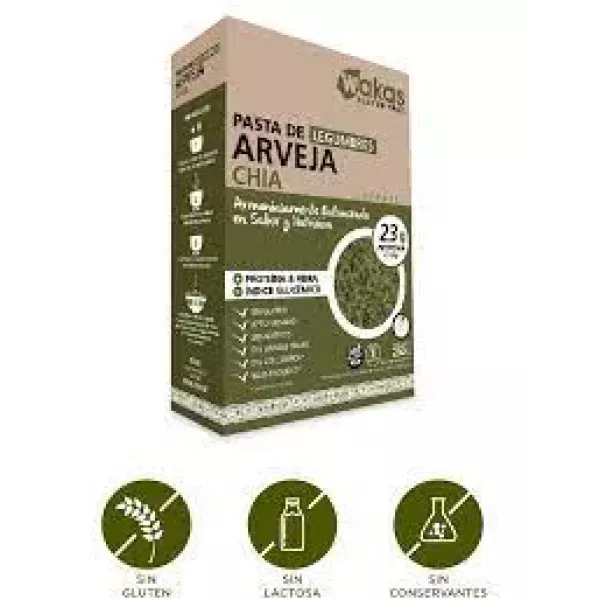 Pasta Codito De Arveja Y Chia Wakas