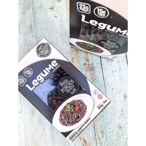 Pasta Seca De Harina De Porotos Negros Legume
