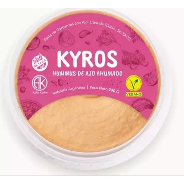 Dip De Hummus Ajo Ahumado Kyros