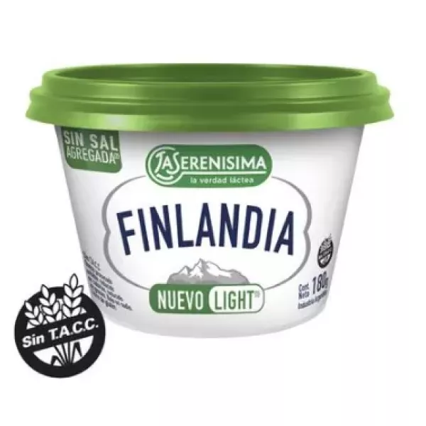 Queso Finlandia Light Sin Sal La Serenisima X 180gr