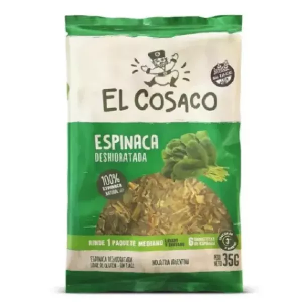 Espinaca Deshidratadao Sin Tacc X 35 Grs El Cosaco