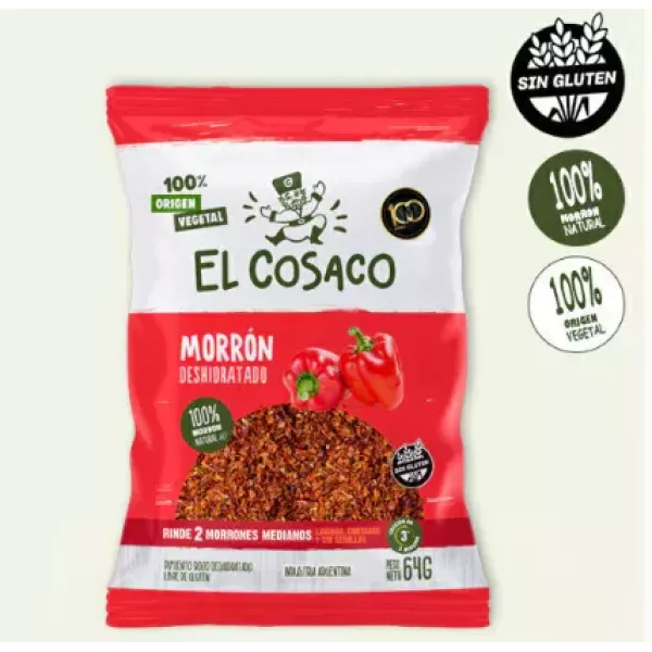 Morron Deshidratado Sin Tacc X 64 Grs El Cosaco