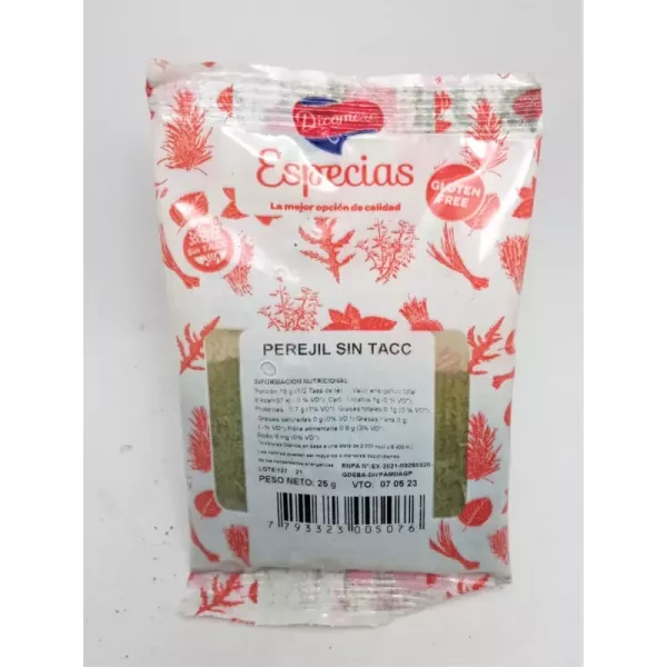 Perejil Sin Tacc X 25 Grs Dicomere