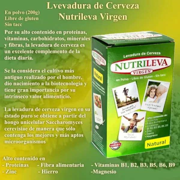 Levadura Nutricional Nutrileva Natural X 200