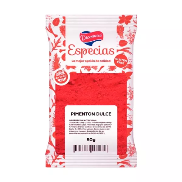 Pimenton Dulce Sin Tacc X 50 Grs Dicomere