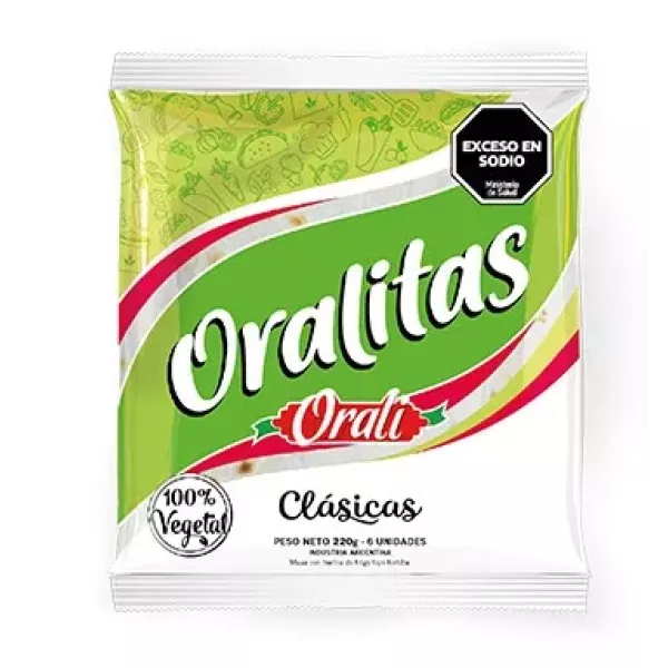 Tortillas Clasicas Oralitas X 6u Orali
