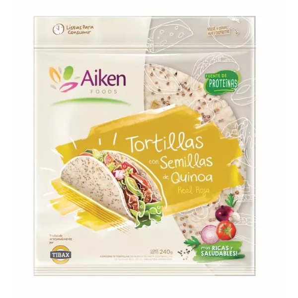 Tortillas De Quinoa Roja Aiken Foods
