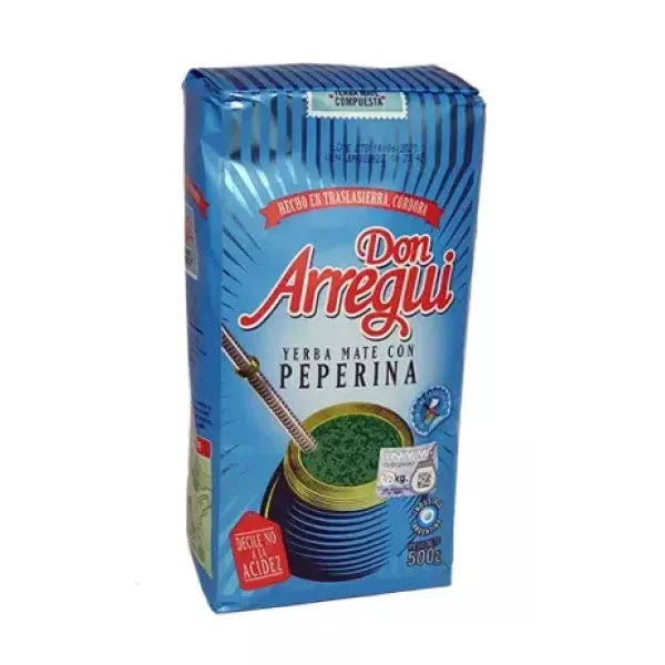 Yerba Mate Con Peperina X 500 Grs Don Arregui