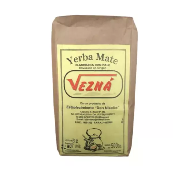 Yerba Mate Orgánica Vezna