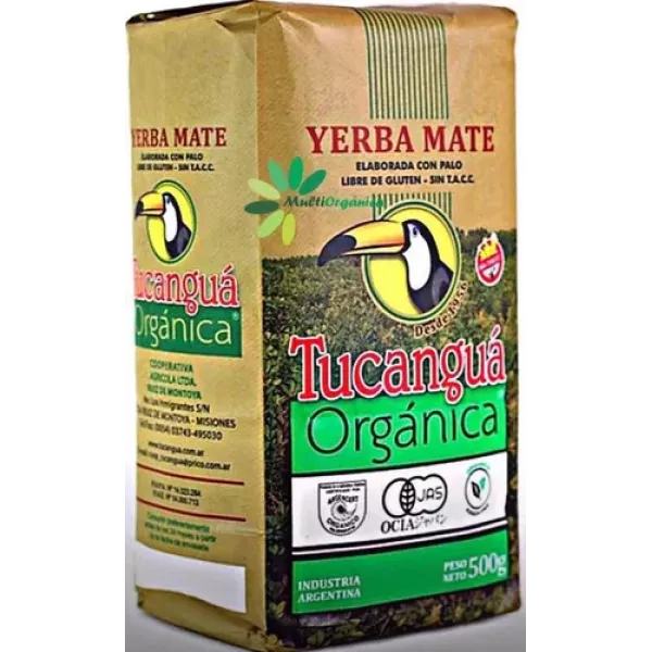 Yerba Mate Organica Sin Tacc X 500 Grs Tucangua
