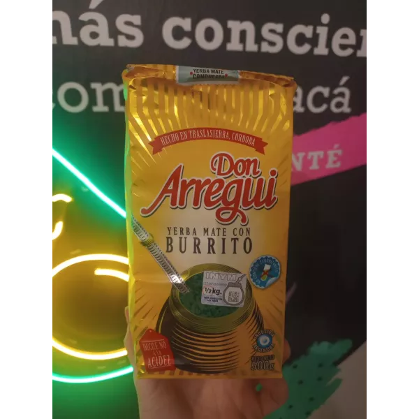 Yerba Mate Con Burrito X 500 Grs Don Arregui