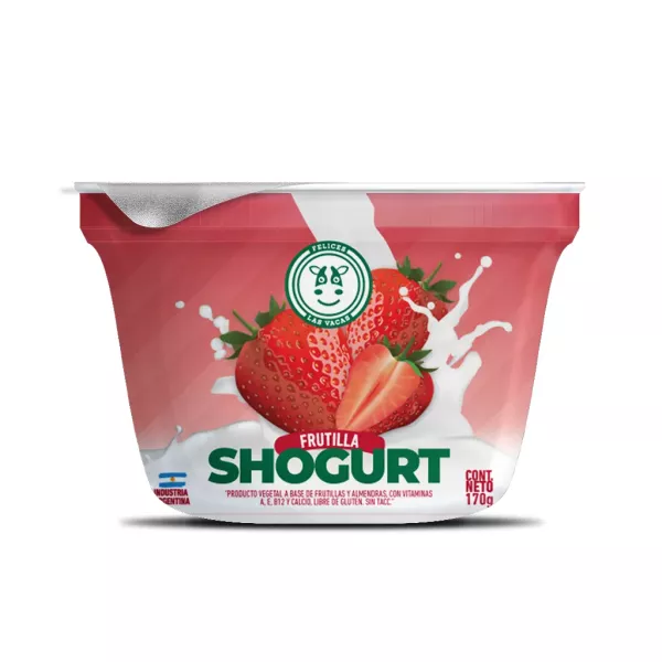 Yogur Frutilla Y Almendras Felices Las Vacas