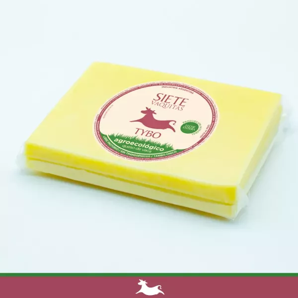 Queso Tybo Agroecologico De Vaca De Pastura Sin Tacc En Trozo Siete Vaquitas