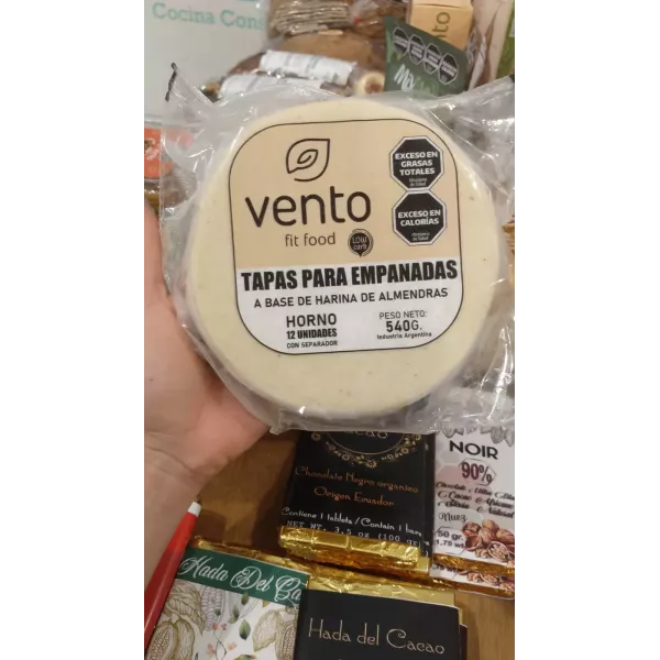 Tapa Para Empanadas Keto 12 U. Vento Fit