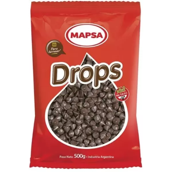 Chips De Chocolate Semiamargo Mapsa Drops X 500gr