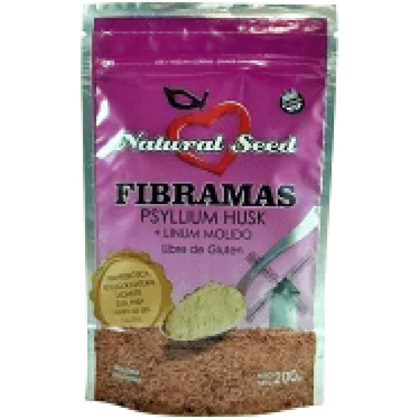 Fibramas Psyllium Husk Y Linum Molido Sin Tacc Natural Seed