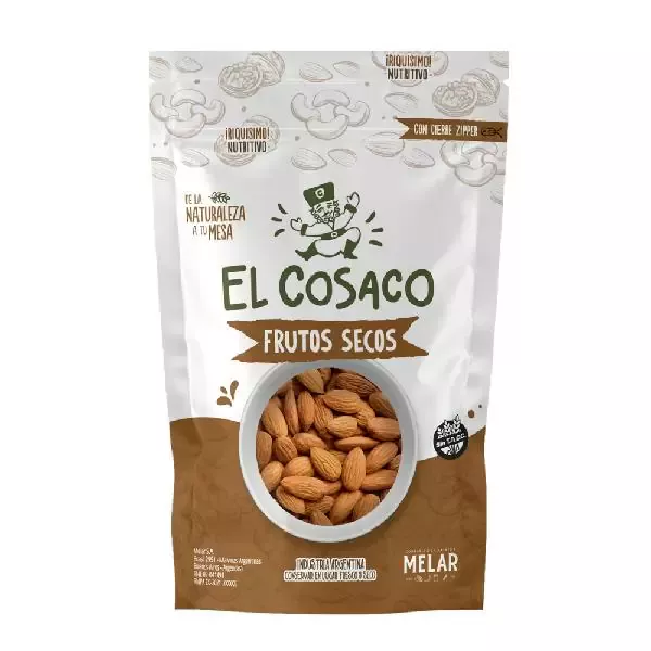 Almendras X 120 Grs Sin Tacc Cierre Zipper Cosaco