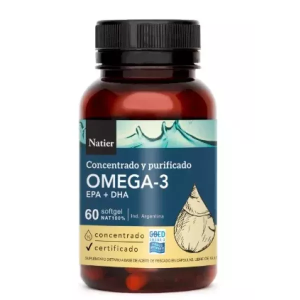 Omega 3 Dha Epa Soft Gel X 60 Cápsulas Natier