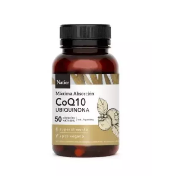 Capsulas De Coenzima Q10 X50u Natier
