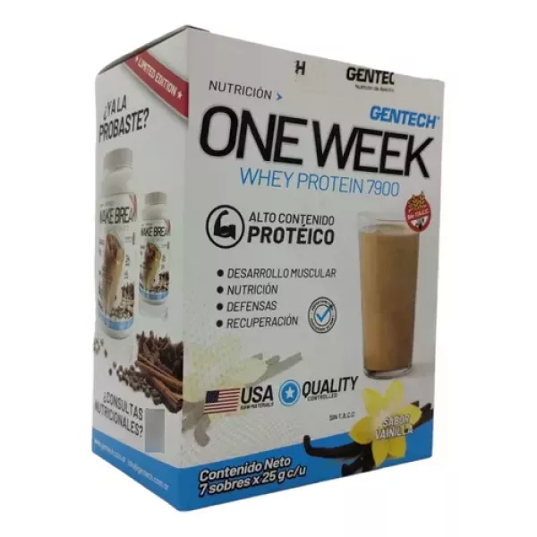 One Week Sabor Vainilla Gentech