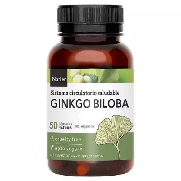 Capsulas De Ginkgo Biloba X 50 Natier