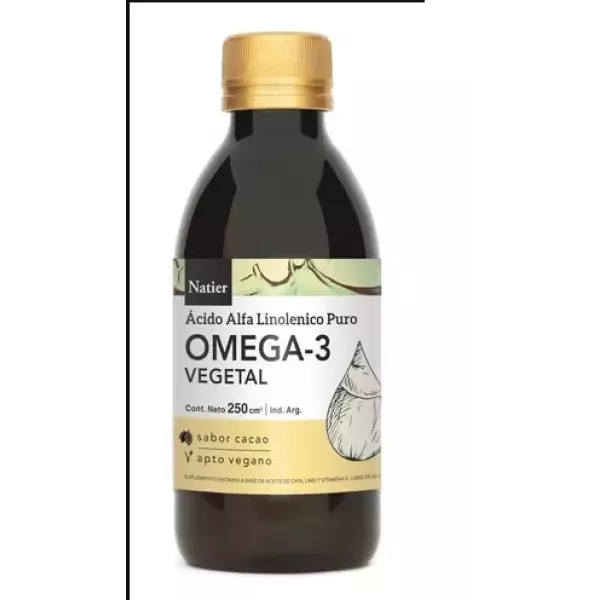 Omega 3 Vegetal Sabor Cacao X250cc Natier