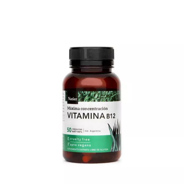 Capsulas De Vitamina B12 Concentrada  X50u Natier