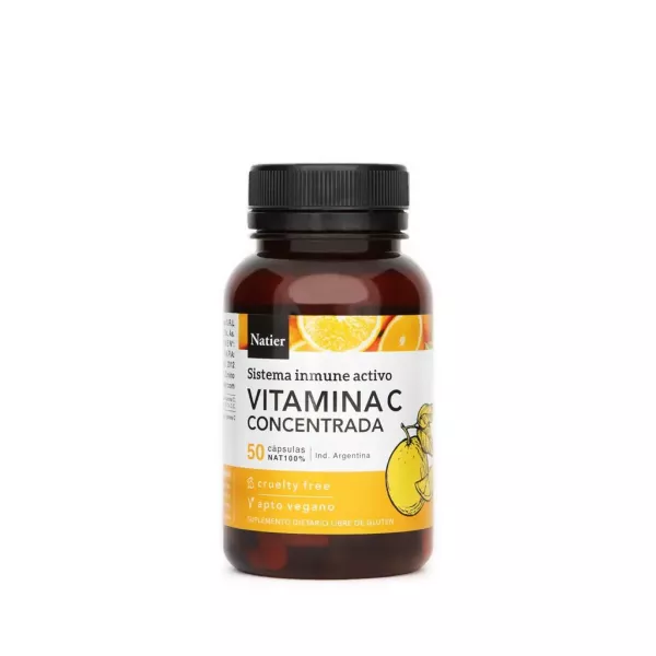 Capsulas De Vitamina C Concentrada X50u Natier