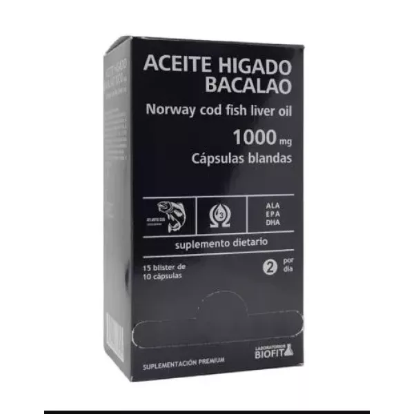 Aceite Higado Bacalao Blister De 10 Comprimidos Biofit