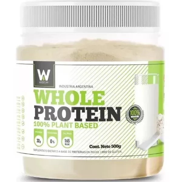 Proteína Vegetal En Polvo X 500 Grs Whole Protein Life