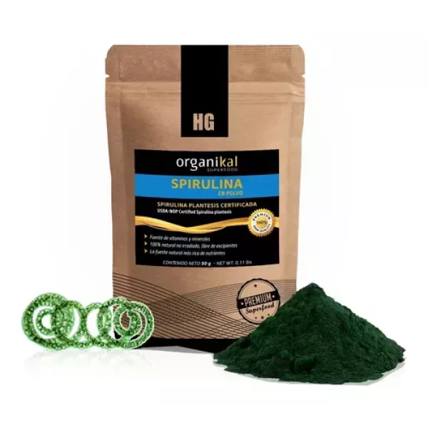 Organikal Spirulina En Polvo 50gr