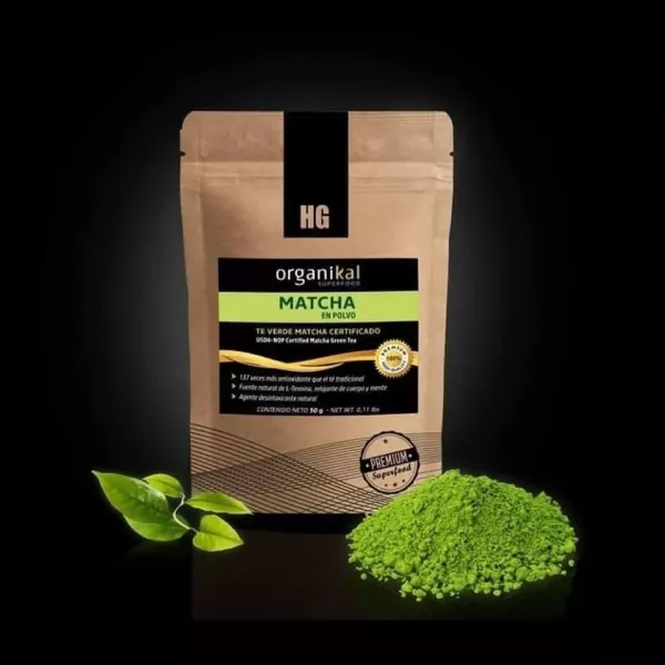 Matcha En Polvo Con Vainilla Bourboun X 50 Grs Organikal