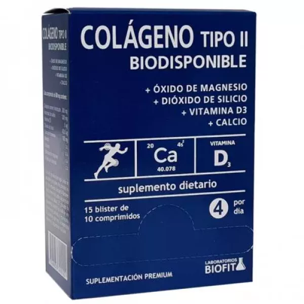 Colageno Tipo Ii Biodispobible Blister De 10 Comprimidos Biofit