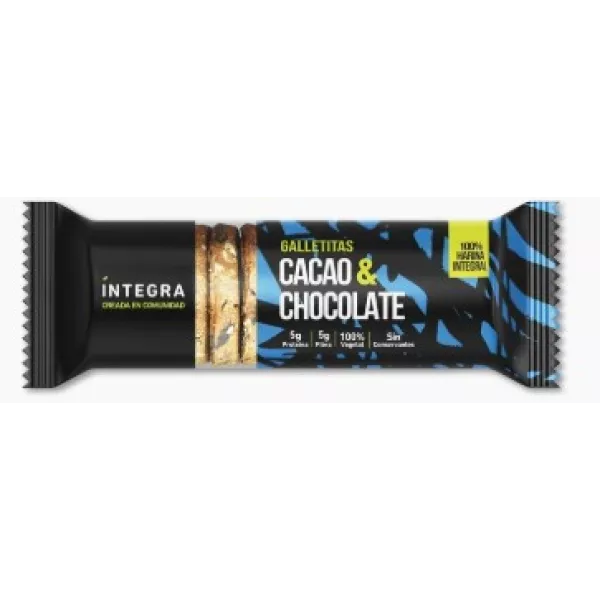Galletitas De Cacao y Chocolate x72grs Integra