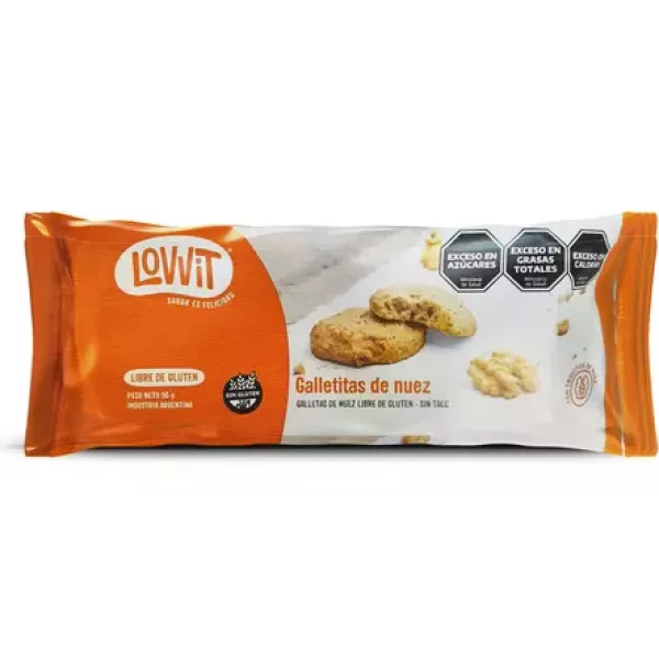 Galletitas De Nuez Sin Tacc Lovvit X 90 Grs